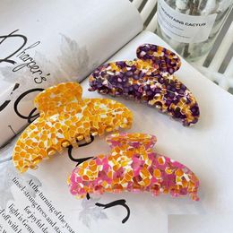 Hair Pins New Style Grab Clip Mango Grain Sweet Shark Large Accessory Drop Delivery Products Accessories Tools Otgst