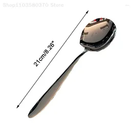 Spoons 1 Pc Stainless Steel Thickening Spoon Creative Long Handle Tablespoons Soup Ladle Home Kitchen Essential Tools