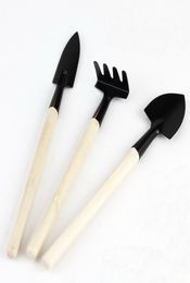 Mini Garden Tools RakeSpadeShovel Garden Decorations Miniatures Terrarium Figurines Tool 3pcsset7521673