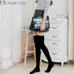 Sexy Socks Fashion New Womens Black and White Tight Stockings Knee High Sexy Stocking Style Slim Legs Knee High Leggings 240416