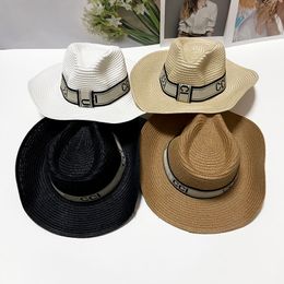 Designers Caps Hats Womens Designer Ruffled Straw Hat Autumn Summer outdoor Protection Hat
