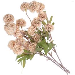 Decorative Flowers 4 Pcs Decorate Artificial Flower Decoration Dandelions Ornament Grace Fake Ornaments Picks Bride