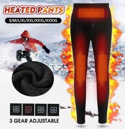 Outdoor Pants Women Men Winter Heating Hiking Trousers Slim USB Charging Heated Skiing Electric6267590