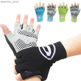 Cycling Gloves Cycling Half -finger Gloves Gel Sports Bicyc Race Mittens Summer Mtb Road Bike Luva Guantes Ciclismo Glove women Men Mid-term L48