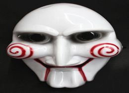 Electric Saw Mask Halloween Cosplay Party Saw Horror Movie Saw Billy Mask Jigsaw Puppet Adam Creepy Scary TY15375804694