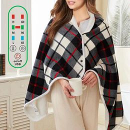 Blankets Household USB Electric Blanket Winter Warm Heated Shawl Adjustable Warmer Carpet Mattress Soft Heating Thermal