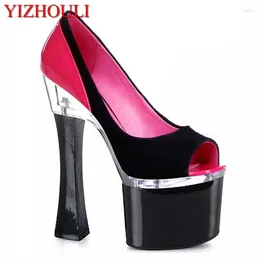 Dance Shoes The Platform Heels Of Shoe Style High Quality Comfortable Square Heel Height And 18cm