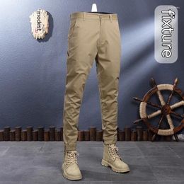 Men's Pants Trendy Tapered Overalls Green Fashion Outdoor Clothing Mountaineering All-Match Quality Slim Casual