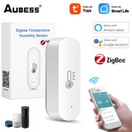 System WiFi Smart APP Remote Monitor Tuya ZigBee Temperature And Humidity Sensor Smart Life Smart Home Security Work With Alexa Google