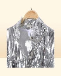 Women039s Tassel Sequin Jacket Autumn Winter Streewear Rock BF Retro Longsleeved Silver Reflective Women Outwear Tops 2109145959626