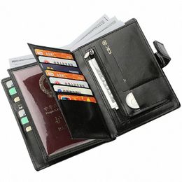 new Driver's Licence Card Bag Large-capacity Multi-functi Passport Bag Wallet Male Passport Wallet Credit Card Holder u5x6#