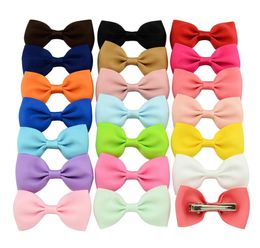 275 inch Baby Bow Hairpins Small Mini Grosgrain Ribbon Bows Hairgrips Girls Bowknot HairClips Kids Hair Accessories 20 Colours 0602114647