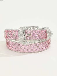 Waist Chain Belts Western Rhinestone Decor BeltL240416