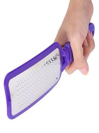 Purple Foot File Dry Skin Callus Remover Hand Metal RASP Scrubber Hard Dead Skin Care Tool Pedicure1655695