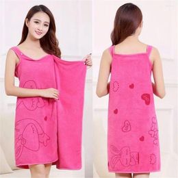 Towel Creative Women Fast Drying Wearable Bath SPA Wrap Body Beach Bathroom Bathrobe