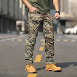 Summer Military Tactical Cargo Pants Man Waterproof Quick Dry Trousers Lightweight Breathable Stretch Outdoor Combat Trousers 240401