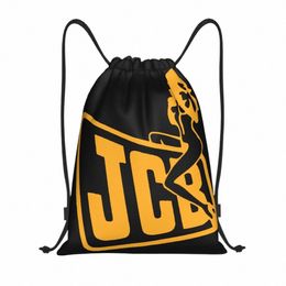 custom JCB Drawstring Backpack Bags Men Women Lightweight Gym Sports Sackpack Sacks for Shop Q4Tj#