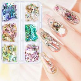 Nail Art Decorations Great Irregular Shape Attractive Natural Sea Shell Fragments DIY Decor Eco-friendly Ornament For Salon