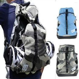 Day Packs Professional Roller Skates Backpack Fashion Unisex Outdoor Bags Nylon Durable Multi-pocket Sports