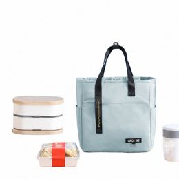 insulated Bento Lunch Box Thermal Bag Large Capacity Food Zipper Storage Bags Ctainer for Women Cooler Travel Picnic Handbags S3tY#