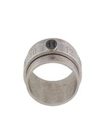 Margiela Style 925 Silver Rotatable Digital Carved Marguera Used Ring250F4371816