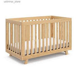 Baby Cribs 2024 New 3-in-1 Convertible Crib Converts From Baby Crib To Toddler Bed and Daybed L416