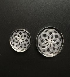 channel quartz carb caps OD 30mm40mm50mm Flower pattern design for Flat Top quartz banger dab rig bong2251074