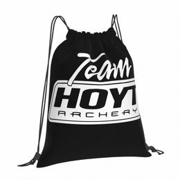 team Hoyt Hip Ho Sun Fiable Drawstring Bags With Backpack-Style Design Suitable School Cam Use e9kE#