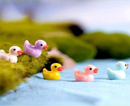 Cartoon Ducks Miniature Resin Duck Garden Decorations Charms Mold Moss Decor 1224316077599