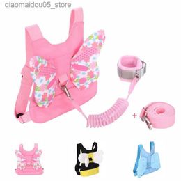 Carriers Slings Backpacks Fashion anti loss wristband childrens shoulder strap soft walking aid bracelet baby safety belt rope Q240416