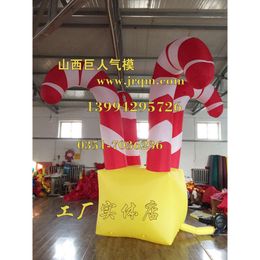 Mascot Costumes Mascot Costumes Hot Sale Christmas Pneumatic Santa Crutches Iatable Model Manufacturer Customised