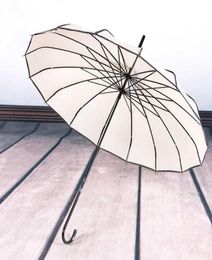 The umbrella Edging Pagoda 16k Long Handle Straight Umbrella Bridal Wedding Outdoor Parasol Rain And Sun Dualpurpose L2209226207134