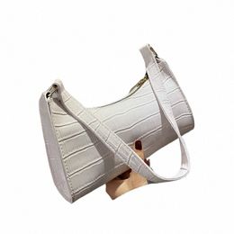 retro Alligator Pattern Female Small Handbags and Purse Armpit Shoulder Bags High Quality PU Leather Ladies Clutch Totes Bag 30EJ#