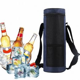 thermal Bag Portable Cooler Bag 750ml Wine Bottle Insulated Bag Cam Large Insulated Picnic Waterproof Thickened Cooler 40au#