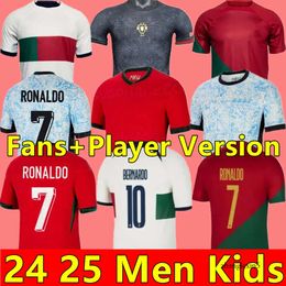 2024 Portuguesa Portugal Soccer Jerseys RUBEN RONALDO JOAO Portugieser 23 24 25 Portuguese Football Shirt Men Kids Kit Sets World Cup Team Portugals To 777