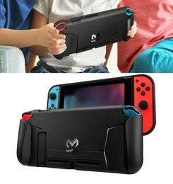 Shockproof Full Protective Cases For Nintendo Switch Console Silicone TPU Case NS Base Mount Bracket Holder Stand Cover6561009