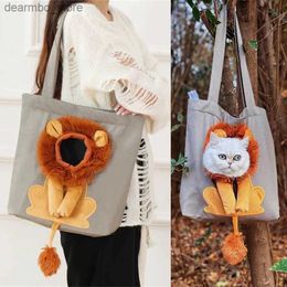 Cat Carriers Crates Houses Cat Puppy Shoulder Ba with Lion Oriinality Pet Carrier Bas for Small Dos Cats Pets Outdoor Supplies Sphynx Handba mascotas L49