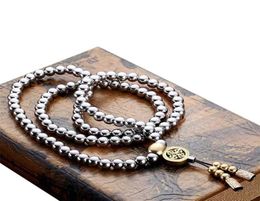 Prayer Casual Gift Outdoor Accessories Bracelet Portable Stainless Steel Buddha Beads Necklace Fashion Self Defence Arts Y26535642