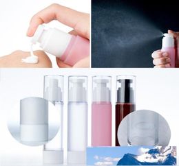 15ml 30ml Empty Airless Pump and Spray Bottles Refillable Lotion Cream Plastic Cosmetic Bottle Dispenser Travel Containers2453378