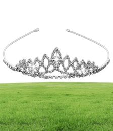 Girls Crowns With Rhinestones Wedding Jewellery Bridal Headpieces Birthday Party Performance Pageant Crystal Tiaras Wedding Accessor6193467