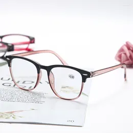 Sunglasses Men Women Minimalist Resin Reading Glasses Full Frame Fashion Clear Eyewear Unisex HD Presbyopia Eyeglasses 1.0 To 4.0 Gafas