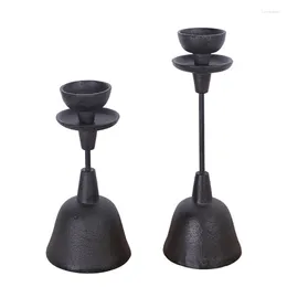 Candle Holders T3EC Black Metal Tall Candlestick Holder Candles Ideal For Wedding Dinning Party Interior Table Decor Props