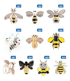 Crystal Rhinestones And Enameled Bee Hornet Brooch Pins For Women Fashion Costume Jewelry Accessories Gift5988743