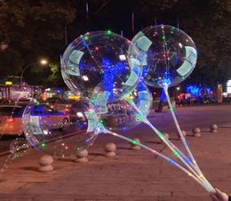 New Luminous LED Balloons With Stick Giant Bright Balloon Lighted Up Balloon Kids Toy Birthday Party Wedding Decorations 326528627933
