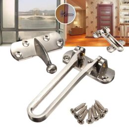 System New High Quality Zinc Alloy Hasp Latch Lock Door Chain Antitheft Clasp Convenience Window Cabinet Locks for Home Hotel Security