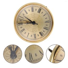 Wall Clocks Bell Retro Style Clock Insert Core Digital For Home Mute Pointer DIY Roman Numeral Round Small