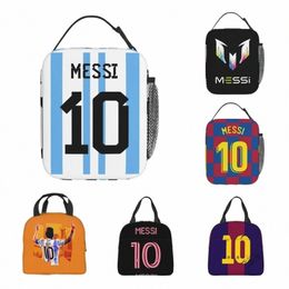 mis 10 Football Soccer Merch Insulated Lunch Bag For School Storage Food Boxes Leakproof Thermal Cooler Lunch Boxes G6NY#