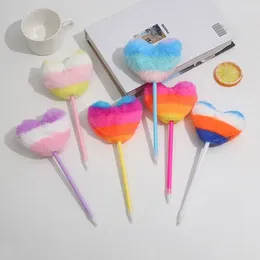 Piece Kawaii School Supplies Office Stationery Ballpoint Pen Creative Cute Love Plush Sweet Candy Styling Funny Lovely Pens