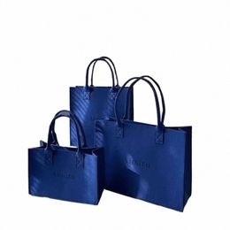 felt Bag Women's Large Capacity Shoulder Storage Bag Tote Bag Shop Customized Foldable Shop Tote Bags for Women X5Xm#