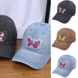 Ball Caps Butterfly Decals Baseball For Girl Women Casual Comfortable Sunproof Hat